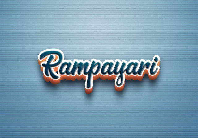 Free photo of Cursive Name DP: Rampayari