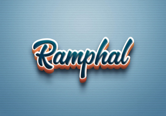 Free photo of Cursive Name DP: Ramphal