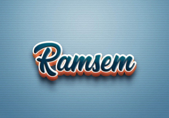 Free photo of Cursive Name DP: Ramsem