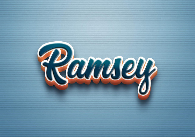 Free photo of Cursive Name DP: Ramsey