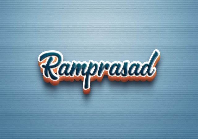 Free photo of Cursive Name DP: Ramprasad