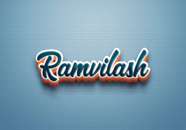 Free photo of Cursive Name DP: Ramvilash