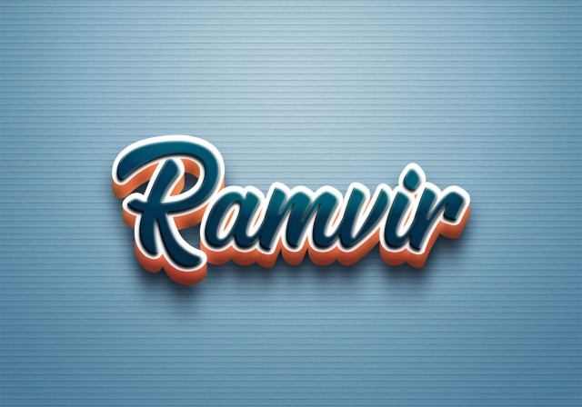 Free photo of Cursive Name DP: Ramvir