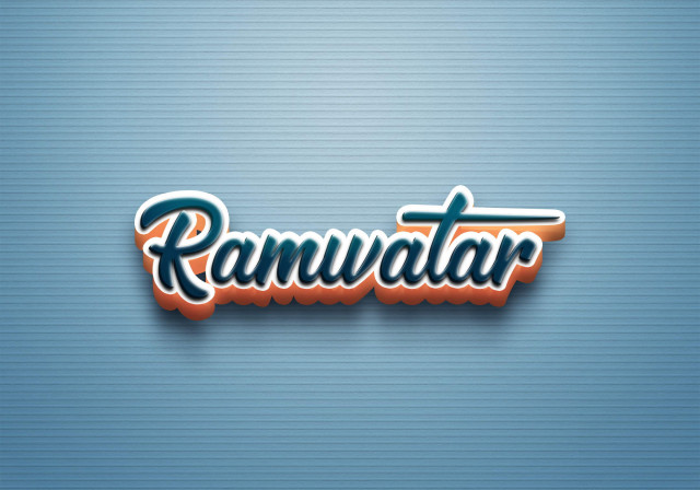 Free photo of Cursive Name DP: Ramwatar