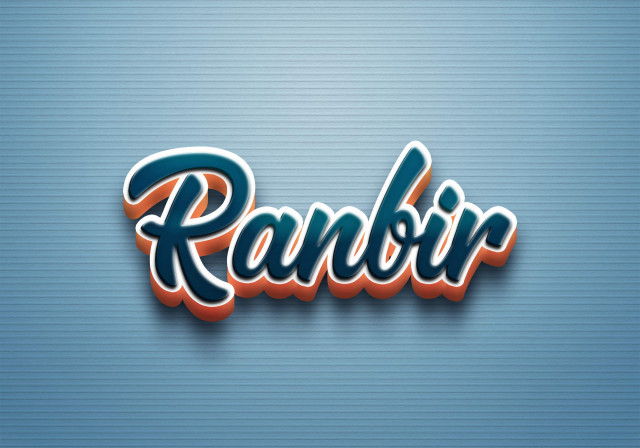 Free photo of Cursive Name DP: Ranbir