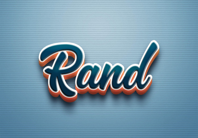 Free photo of Cursive Name DP: Rand