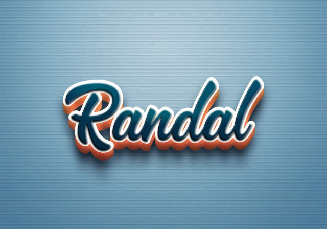 Free photo of Cursive Name DP: Randal