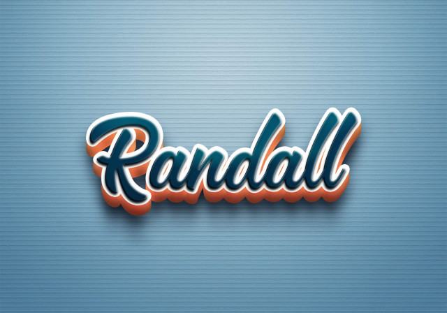 Free photo of Cursive Name DP: Randall