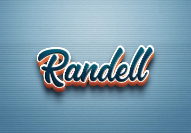 Free photo of Cursive Name DP: Randell