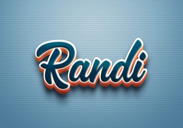 Free photo of Cursive Name DP: Randi