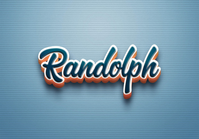 Free photo of Cursive Name DP: Randolph