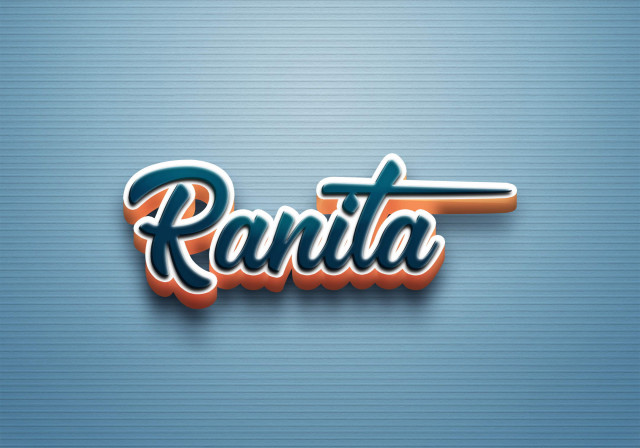 Free photo of Cursive Name DP: Ranita