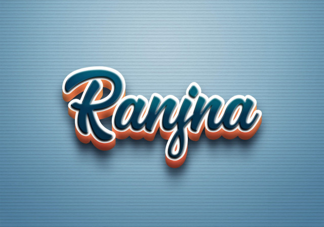 Free photo of Cursive Name DP: Ranjna