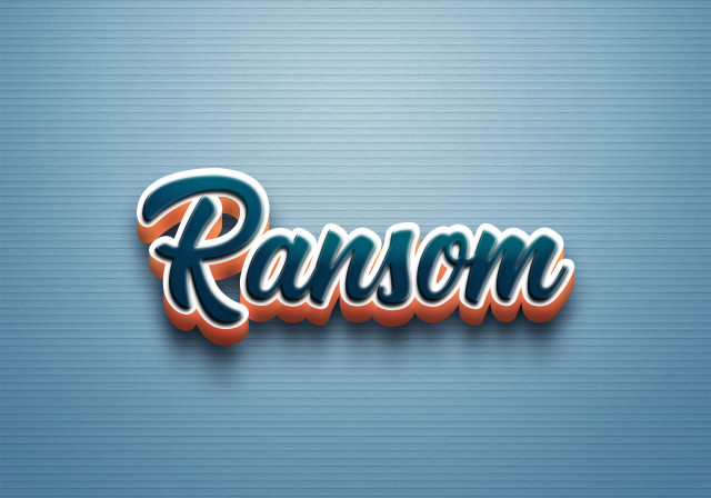 Free photo of Cursive Name DP: Ransom
