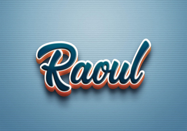 Free photo of Cursive Name DP: Raoul