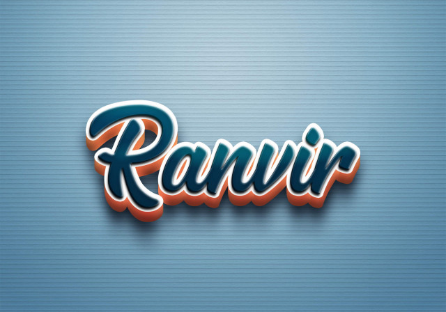 Free photo of Cursive Name DP: Ranvir