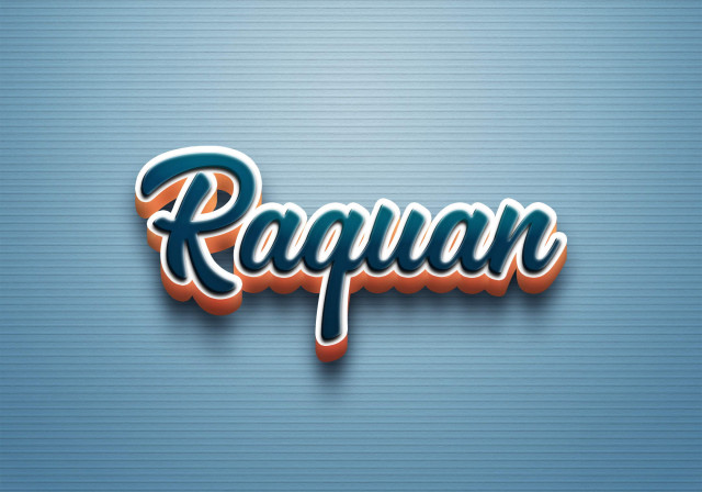 Free photo of Cursive Name DP: Raquan