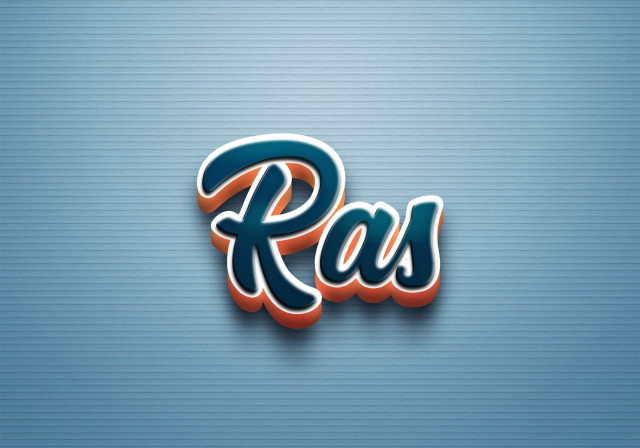 Free photo of Cursive Name DP: Ras