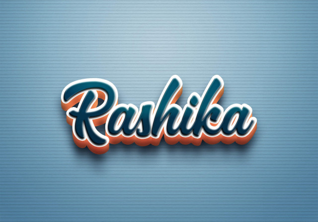 Free photo of Cursive Name DP: Rashika