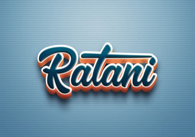 Free photo of Cursive Name DP: Ratani