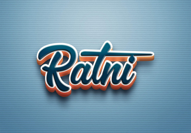 Free photo of Cursive Name DP: Ratni