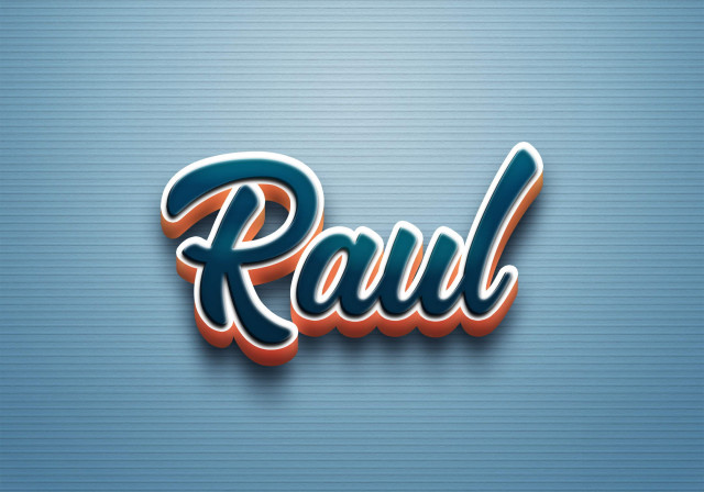 Free photo of Cursive Name DP: Raul
