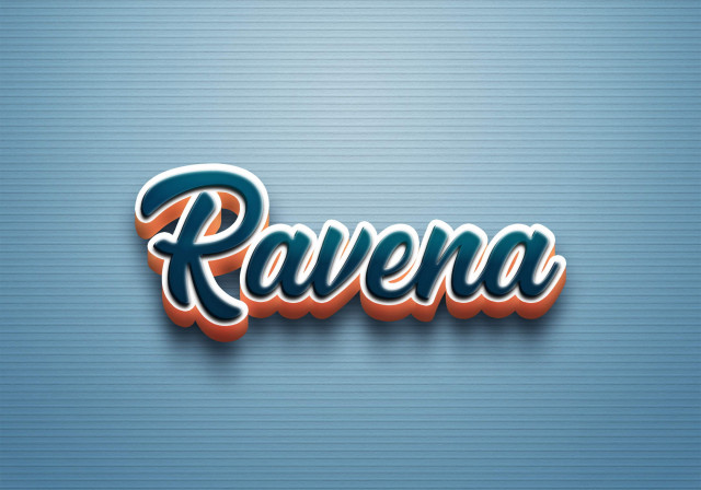 Free photo of Cursive Name DP: Ravena