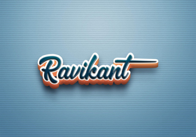 Free photo of Cursive Name DP: Ravikant