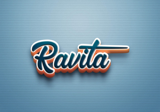 Free photo of Cursive Name DP: Ravita