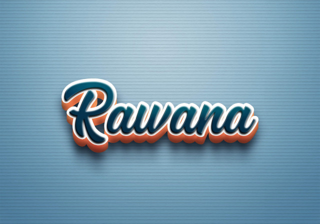 Free photo of Cursive Name DP: Rawana
