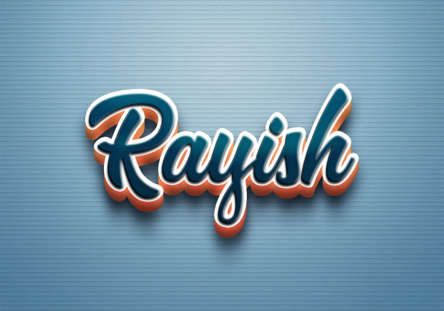 Free photo of Cursive Name DP: Rayish