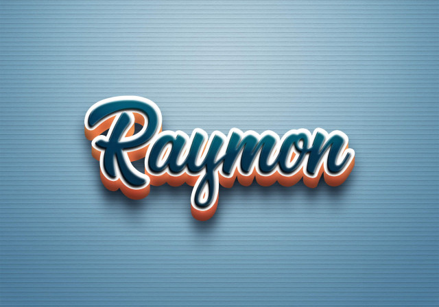 Free photo of Cursive Name DP: Raymon