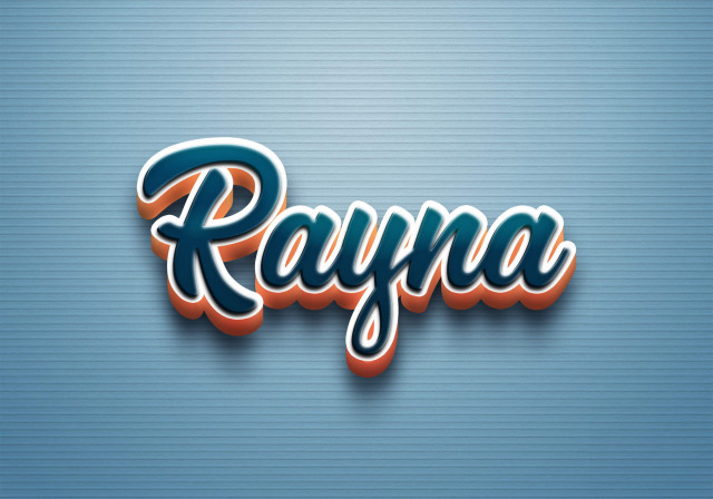 Free photo of Cursive Name DP: Rayna