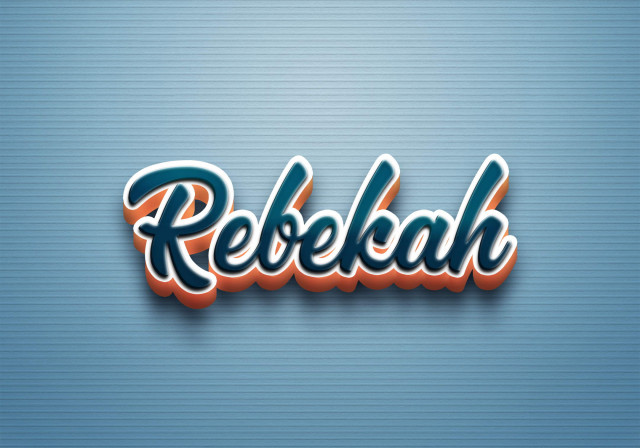 Free photo of Cursive Name DP: Rebekah