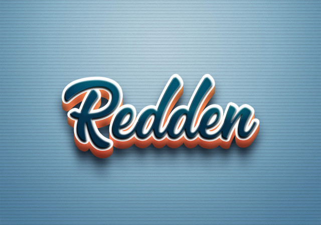 Free photo of Cursive Name DP: Redden