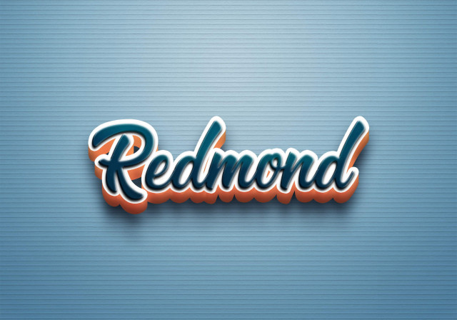 Free photo of Cursive Name DP: Redmond