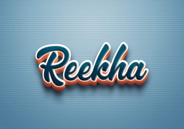 Free photo of Cursive Name DP: Reekha