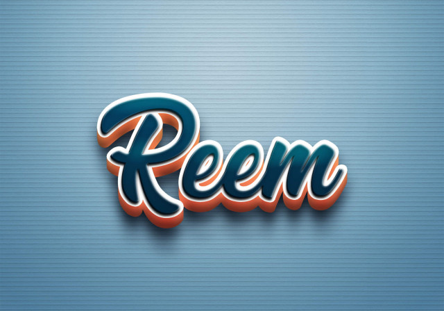 Free photo of Cursive Name DP: Reem