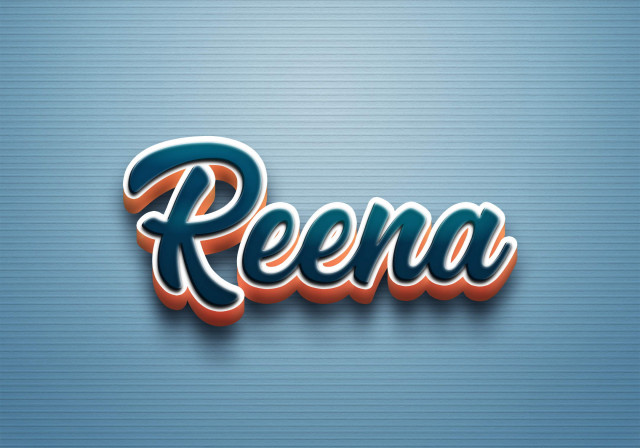 Free photo of Cursive Name DP: Reena