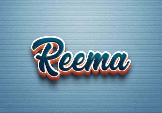 Free photo of Cursive Name DP: Reema