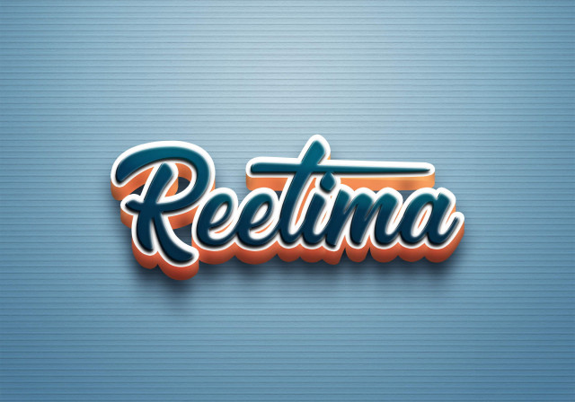 Free photo of Cursive Name DP: Reetima