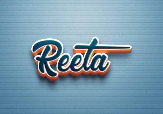 Free photo of Cursive Name DP: Reeta