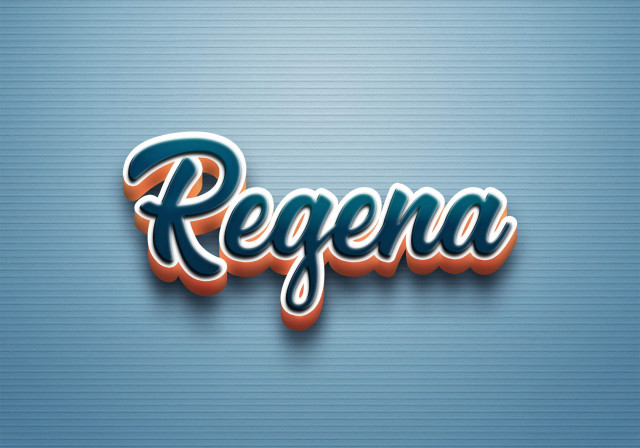 Free photo of Cursive Name DP: Regena