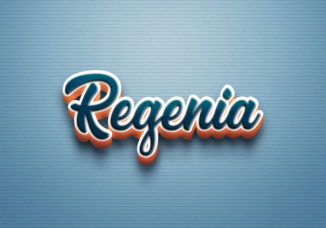 Free photo of Cursive Name DP: Regenia