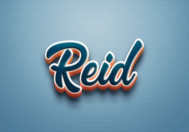 Free photo of Cursive Name DP: Reid