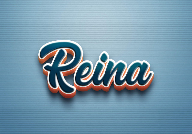 Free photo of Cursive Name DP: Reina