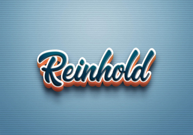 Free photo of Cursive Name DP: Reinhold