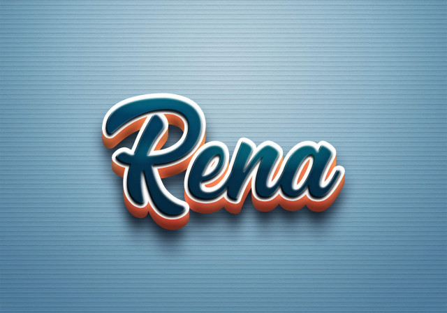 Free photo of Cursive Name DP: Rena