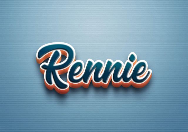 Free photo of Cursive Name DP: Rennie