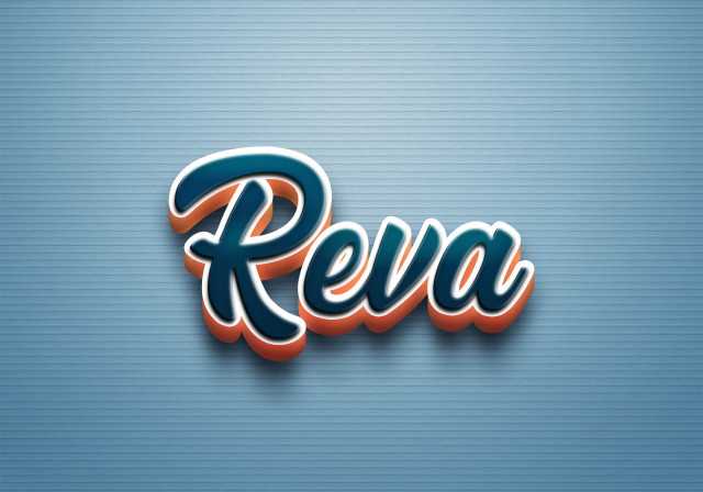 Free photo of Cursive Name DP: Reva